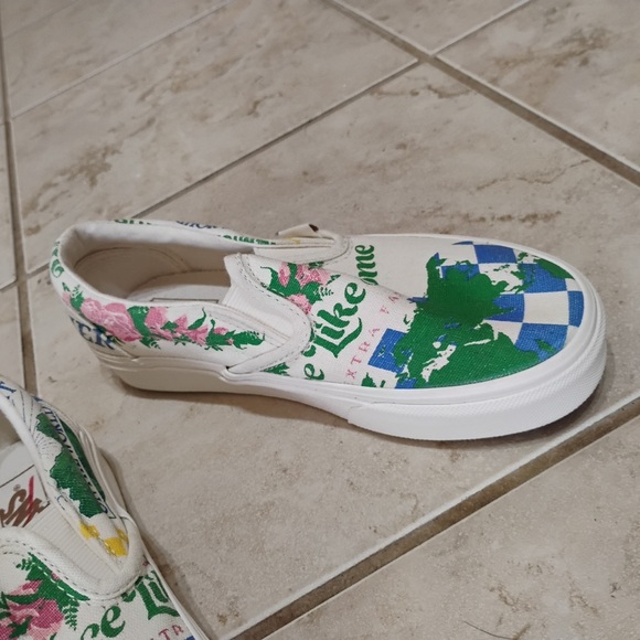 NWT Vans Eco Theory Classic Slip On Shoes Naturalistic Simplistic Size 5 W 3.5 M - Picture 9 of 10